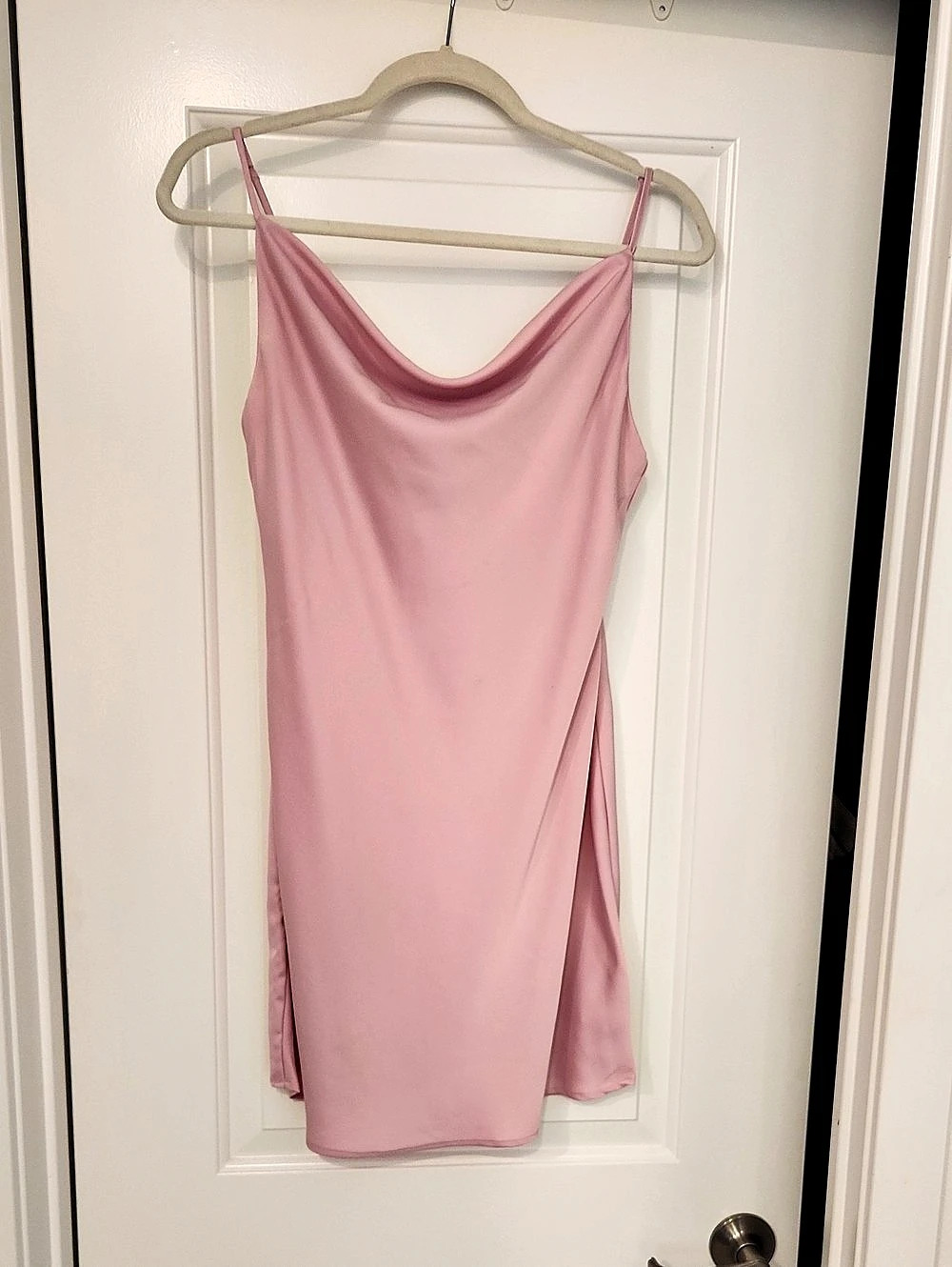Urban Outfitters Pink Cowl Neck Mini Dress Like New